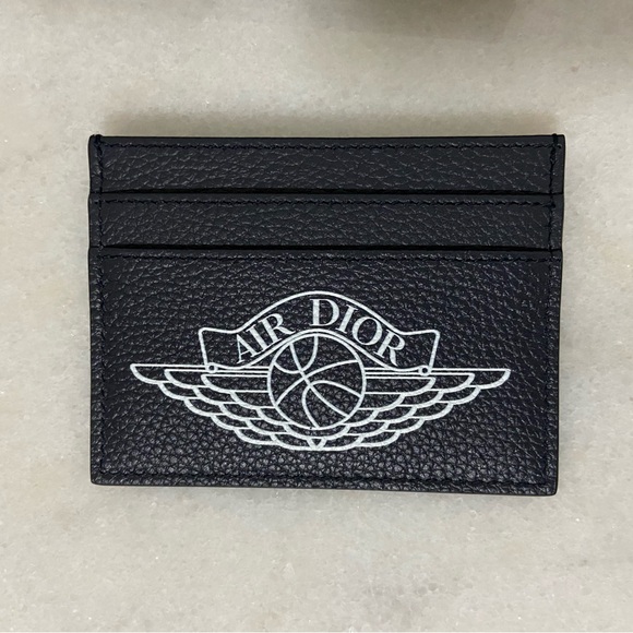 Dior X Air Jordan Navy Cardholder - Picture 2 of 7